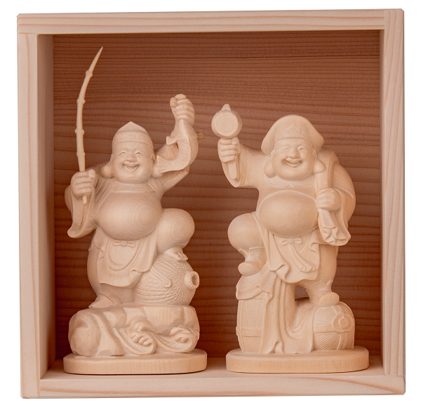 人気商品超目玉 目玉商品 仏像 恵比寿神 大黒天大国神 セット 御魂入れ