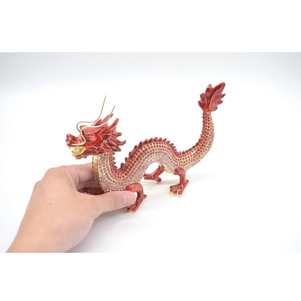 七宝焼など 金属製動物フィギュアセット 12体 像⭐️象 置き物