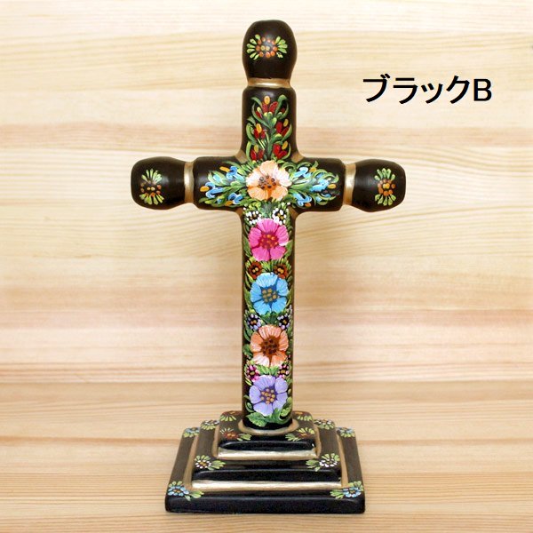 メキシコ 木製卓上十字架L（20cm）