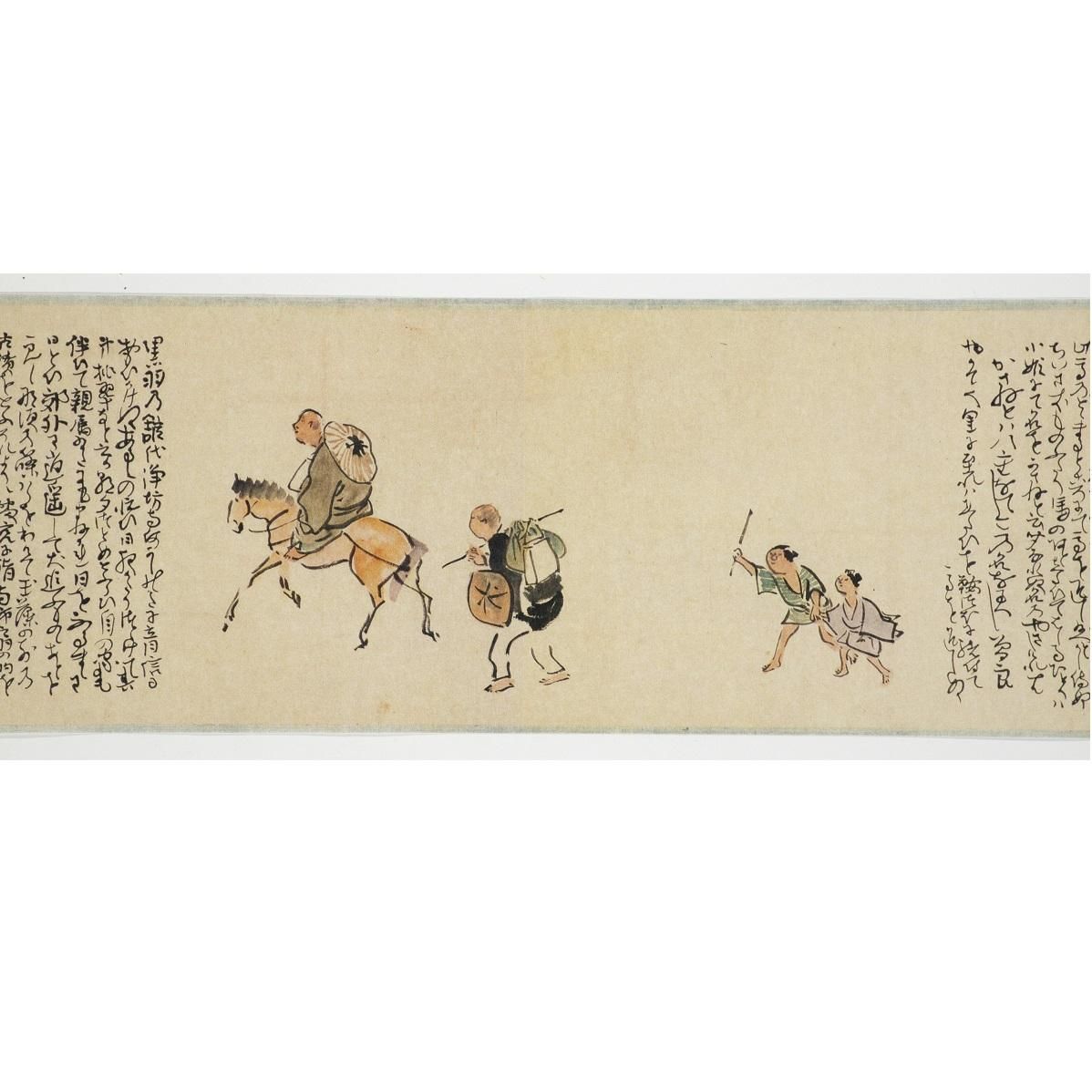 奥の細道画巻/松尾芭蕉原文/与謝蕪村書画 打ち勝つ 奥の細道画巻/松尾芭蕉原文/与謝蕪村書画 打ち勝つ