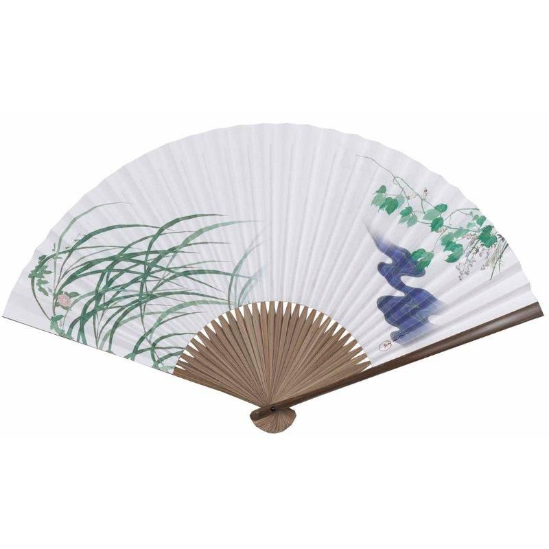 扇子〈風神雷神図・夏秋草図〉 尾形光琳・酒井抱一 (男女兼用)