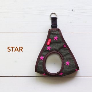 Step-in Harness <br>Star<br>Pink<br>SS~L