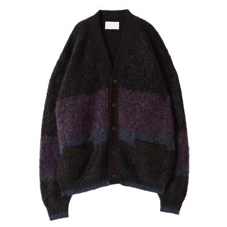 MOHAIR BORDER CARDIGAN