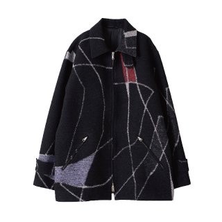 JACQUARD ZIP BLOUSON