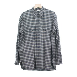 CHECKED WOOL FLANNEL SH