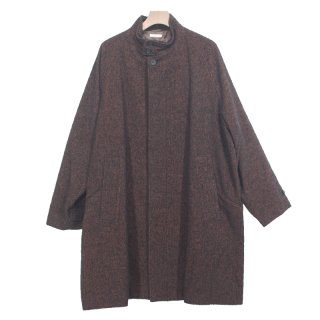 COTTON BABY ALPACA TWEED HARRINGTON COAT