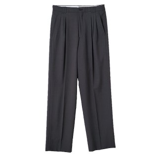 3PLEATED WIDE LEG TROUSERS