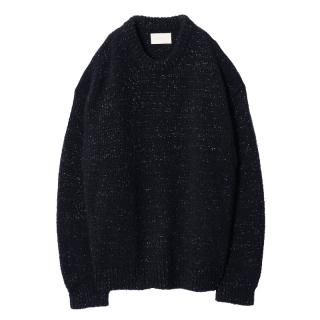 NYLON TAPE COVERING WOOL SWEATER
