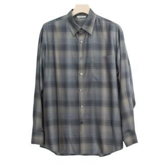 SUPER LIGHT WOOL CHECK SHIRT