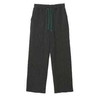 STRIPE QUILT JACQUARD TROUSERS