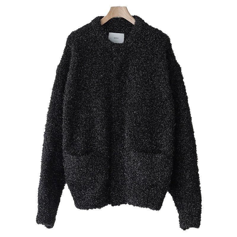 ssstein - 【残り一点】Glitter Fur Knit Gradation Cardigan