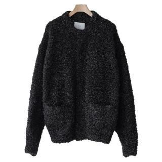 GLITTER FUR KNIT CARDIGAN
