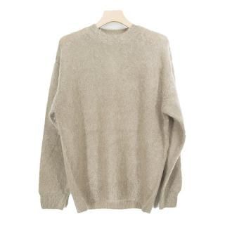 BRUSHED SUPER KID MOHAIR KNIT P/O