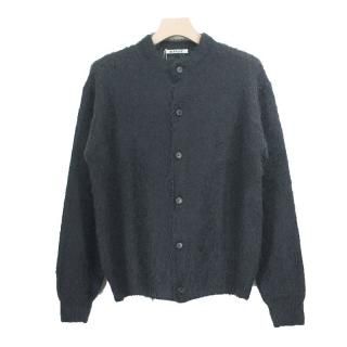 BRUSHED SUPER KID MOHAIR KNIT CARDIGAN