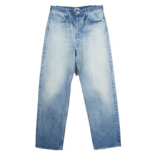 SELVEDGE FADED HEAVY DENIM WIDE PANTS