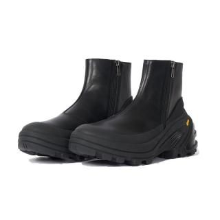 SIDE ZIP LEATHER BOOTS