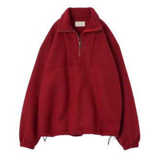 WOOL FLEECE H/Z PULLOVER