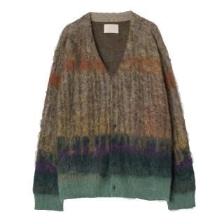 TREE JAQUARD MOHAIR CARDIGAN