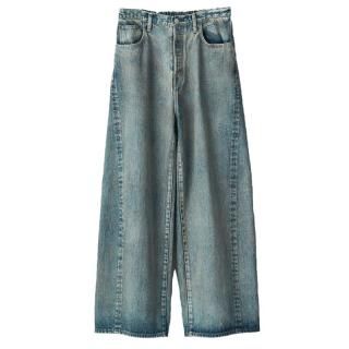 TWIST SEAM BAGGY VINTAGE DENIM JEANS