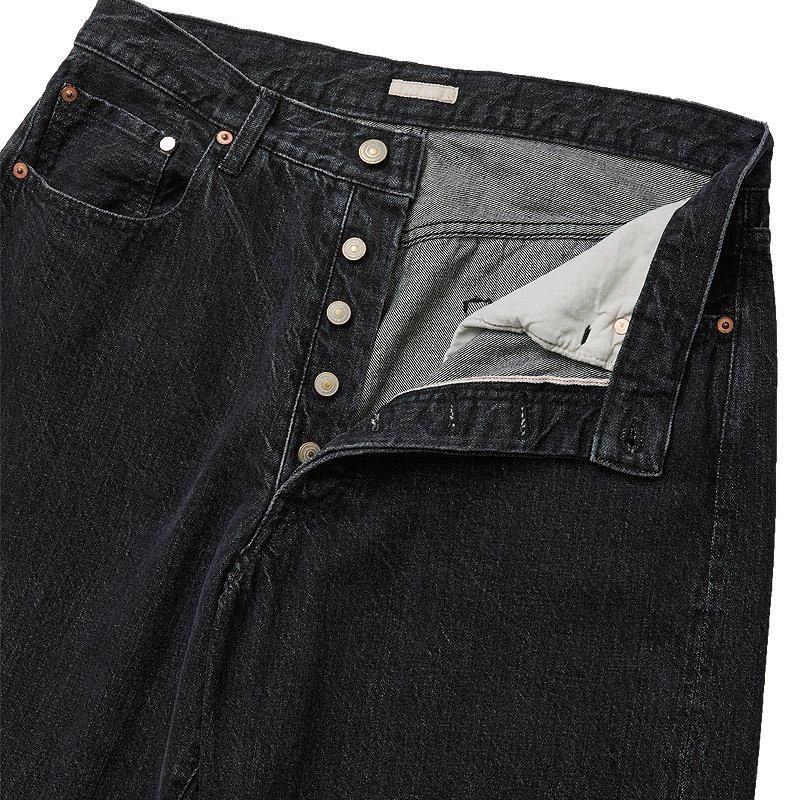 パンツ ULTERIOR WASHED SELVEDGE BLACK DENIM 4 ULTERIOR - WASHED SELVEDGE BLACK DENIM 5P PANTS / デニム / 5