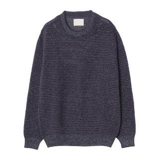 MESH KNITTED CREWNECK SWEATER