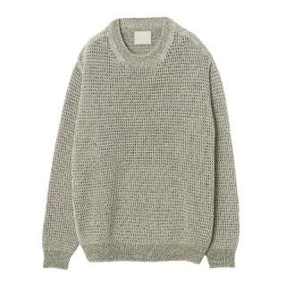 MESH KNITTED CREWNECK SWEATER