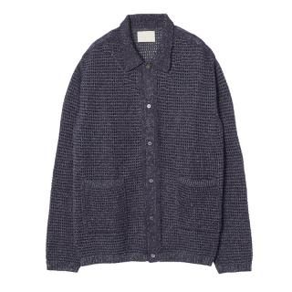 MESH KNITTED SHIRT CARDIGAN