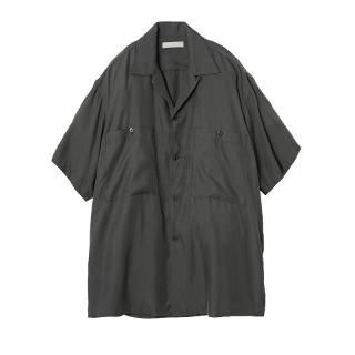 CUPRO OPEN COLLAR SHIRT