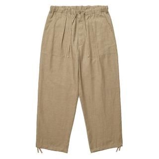 WASHED CHAMBRAY TWILL UTILITY PANTS