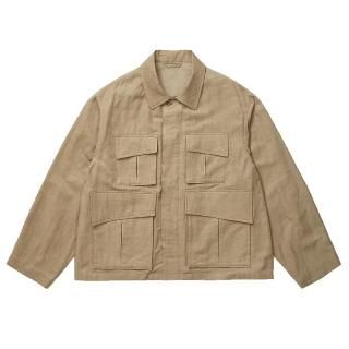 WASHED CHAMBRAY TWILL SHORT FATIGUE JKT