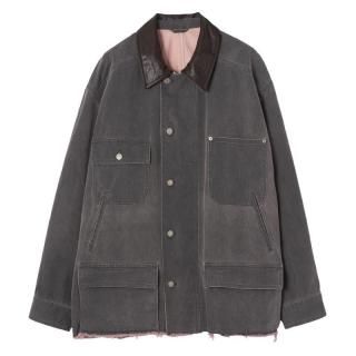 COTTON CUT-OFF COVERALL JACKET