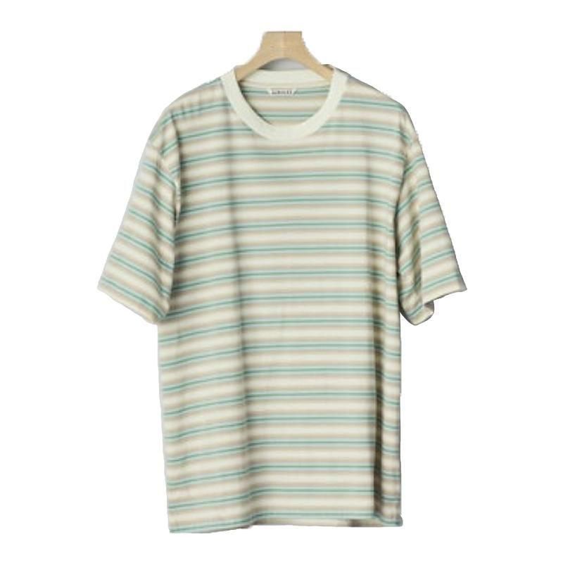 AURALEE GRADIENT STRIPE JERSEY TEE | オーラリー ストライプT
