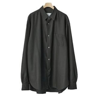 WOOL/SILK REGULAR COLLAR SHIRT