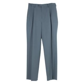 LIGHT WOOLMAX GABARDINE 2TUCK SLACKS
