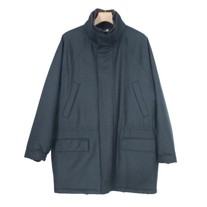 AURALEE WOOL FULLING FLANNEL PADDED OVER BLOUSON