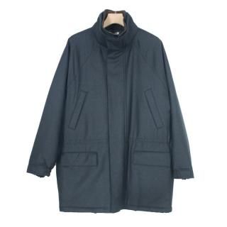 WOOL FULLING FLANNEL PADDED OVER BLOUSON