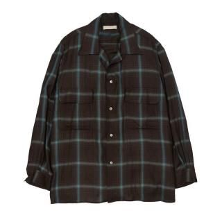 OMBRE PLAID W-POCKET SH