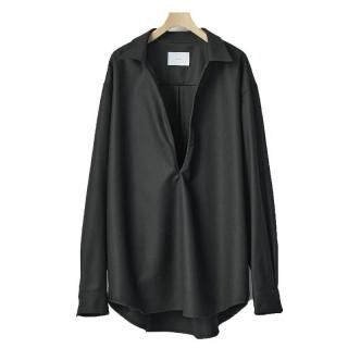 WOOL FLANNEL OVERSIZED SKIPPER SHIRT