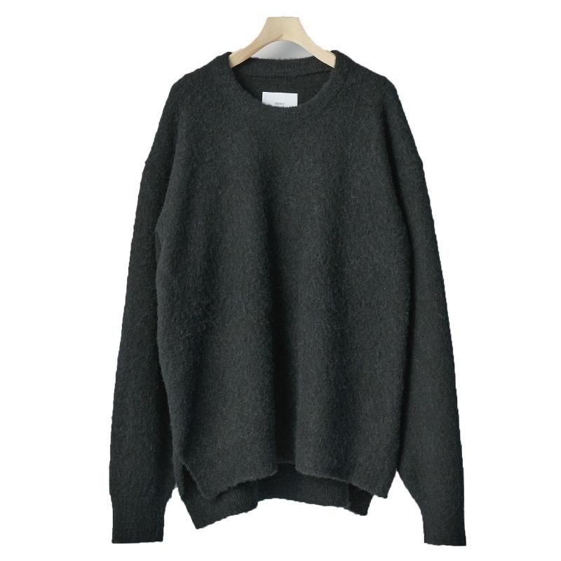 ssstein WOOL/ALPACA MILLED KNIT CREW NECK｜シュタイン ウール