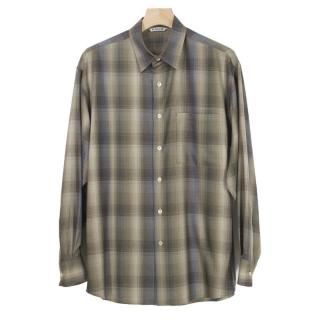SUPER LIGHT WOOL CHECK SHIRT