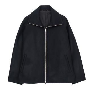MELTON STAND COLLAR ZIP BLOUSON