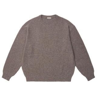 W/C MELANGE MOSS STITCH SWEATER