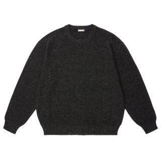 W/C MELANGE MOSS STITCH SWEATER