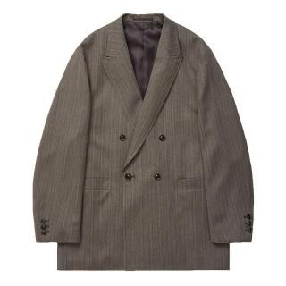 MELANGE HERRINGBONE STRIPE DB JKT
