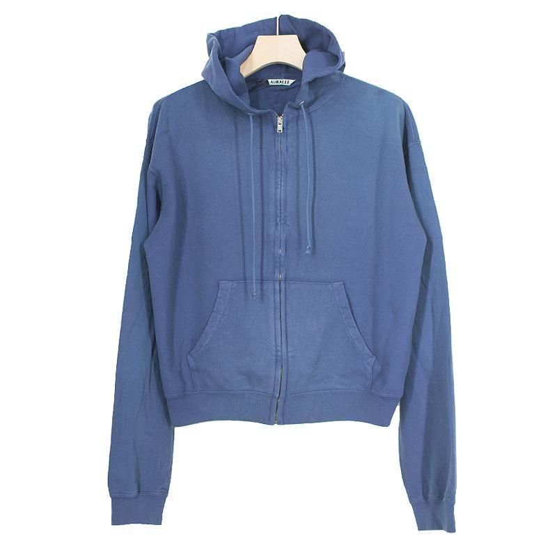 AURALEE SWEAT ZIP PARKA パーカー AURALEE PRODUCT DYED PIMA LIGHT SWEAT ZIP PARKA | オーラリー