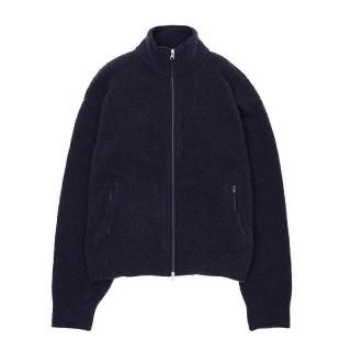 BOUCLE KNIT ZIP JACKET