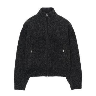 BOUCLE KNIT ZIP JACKET