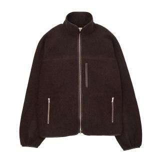 WOOL FLEECE KNIT BLOUSON