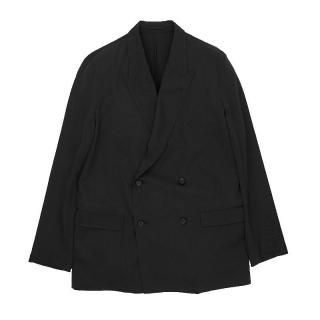 WOOL WASHER TWILL DOUBLE BREASTED JKT