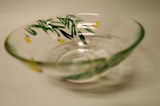 京絵付け手描きガラスほたる抹茶碗 - 京都祇園の和食器・清水焼の